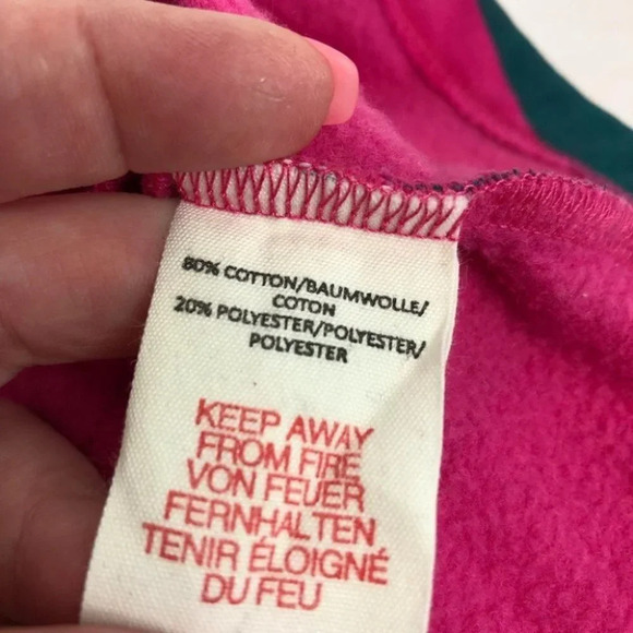 Mini Boden skirt magenta pink & gray stripe sweatshirt material size 4-5 years - Picture 4 of 10